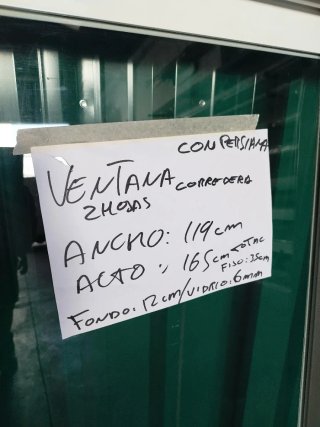 Ventana corredera aluminio con persiana