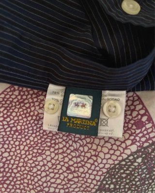 Camisa La Martina Azul Rayas