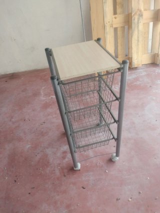 Carrito organizador cocina 4 cestas