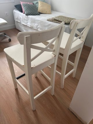 Taburetes de cocina de madera (2 unidades)
