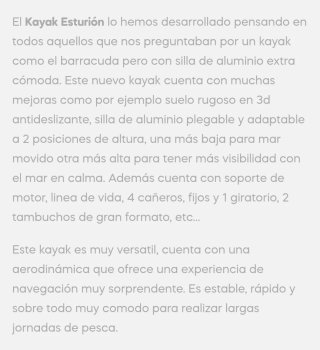 Kayak de pesca Esturion