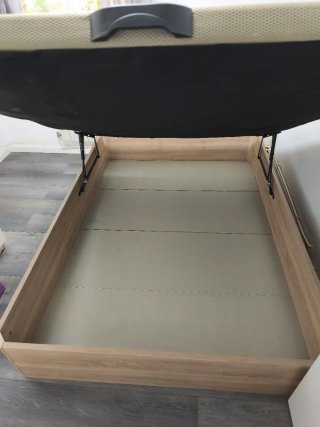 Canapé 135cm madera y tela