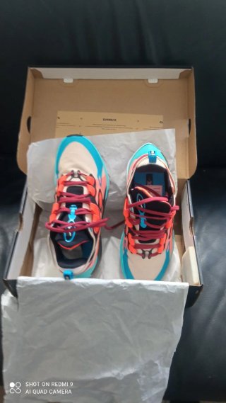 Zapatillas Nike D/MS/X Talla 41 Naranja y Turquesa