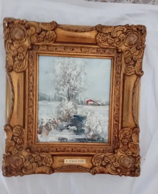 Cuadro al óleo R. Durant Font. Comprado en galería