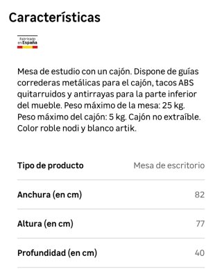 Escritorio moderno blanco y madera