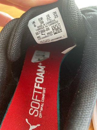 Zapatillas Puma Ferrari Negras y Rojas