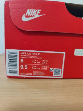Nike Air Max 90 Talla 41 Negro/Azul