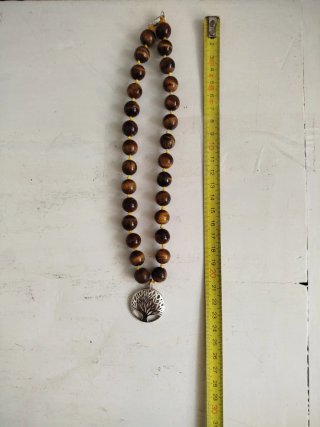 Collar Piedra Natural y Plata Ley