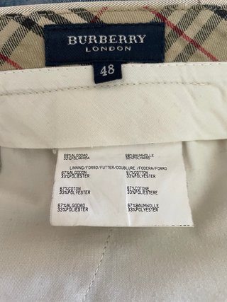 Pantalón Vintage Burberry Beige Hombre