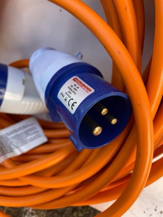 Cable Extensión Eléctrica Naranja 16A