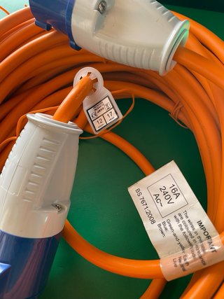 Cable Extensión Eléctrica Naranja 16A