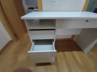 Escritorio Blanco Ikea con Cajonera