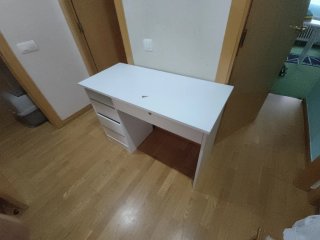 Escritorio Blanco Ikea con Cajonera