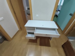 Escritorio Blanco Ikea con Cajonera