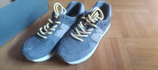 New Balance 38 Gris/amarillo