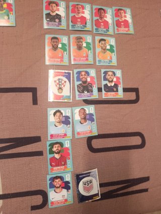 Cromos del Mundial 10 x 3€