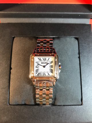 Seiko Mod - Santos Panthere Mujer (Oro Rosa/Acero)