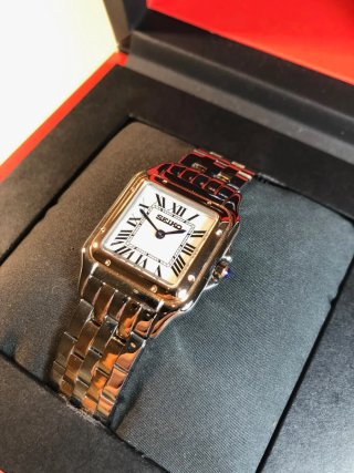 Seiko Mod - Santos Panthere Mujer (Oro Rosa/Acero)