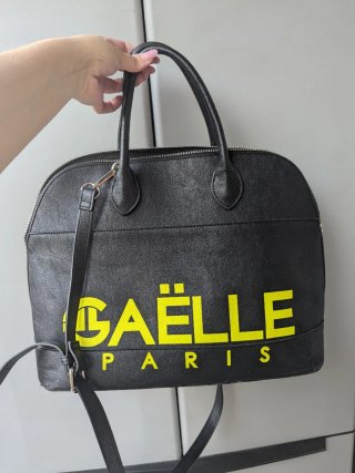 Borsa Maxi Bowling Gaëlle Paris Nera e Gialla