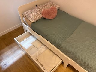 Cama infantil evolutiva + cajón baúl