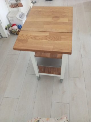 Carrito Auxiliar Cocina Madera y Metal