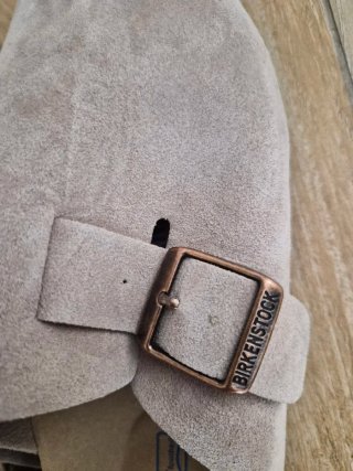 Zuecos Birkenstock Boston Beige Talla 38