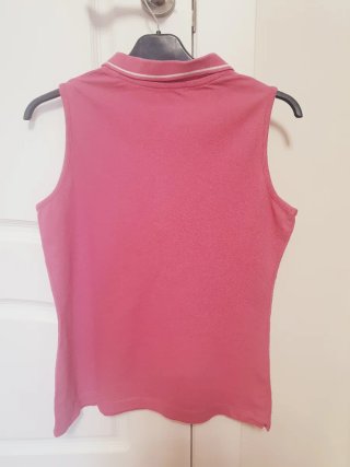 Polo sin mangas Lotto rosa