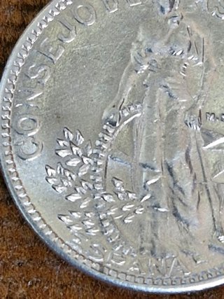 2 Pesetas 1937 Consejo Asturias y León