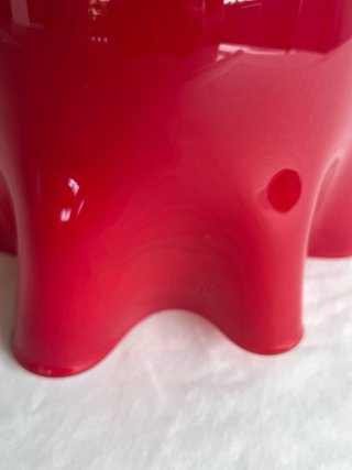Vaso Fazzoletto Murano Rosso Rubino