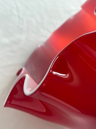Vaso Fazzoletto Murano Rosso Rubino