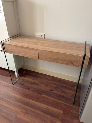 Consola Galad Madera y Cristal