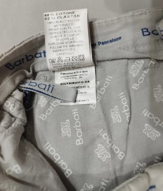 Pantaloni Barbati Uomo Tg 48 Grigio