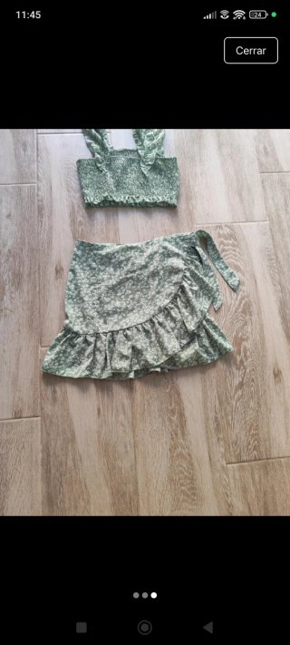 Conjunto flores 12-13 años