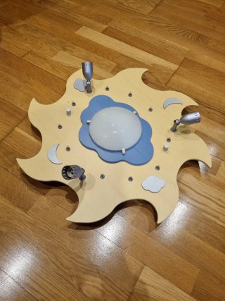 Plafón Techo Infantil Luna Nubes