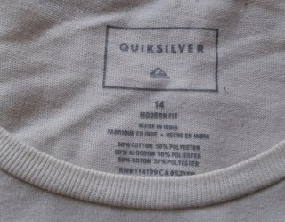 Lote 4 Camisetas Quiksilver Niño