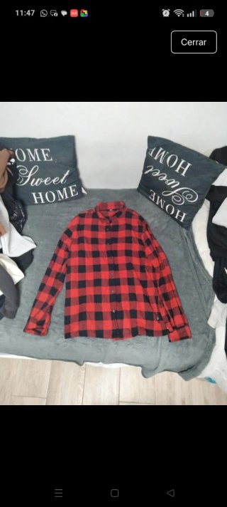 Camisa cuadros Bershka