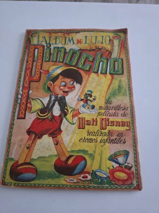 Álbum Pinocho Lujo Walt Disney Años 40