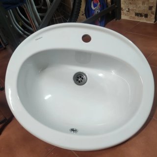 Lavabo de encastrar Valladares blanco