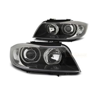 Faros Angel eyes para BMW E90 look Xenon