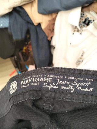 Pantaloni slim fit blu taglia 62