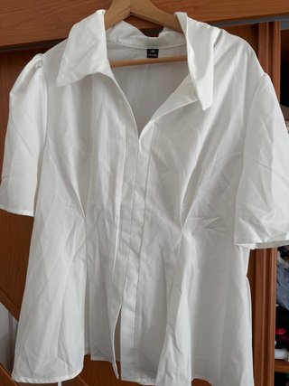 Camisa blanca elegante talla XXL