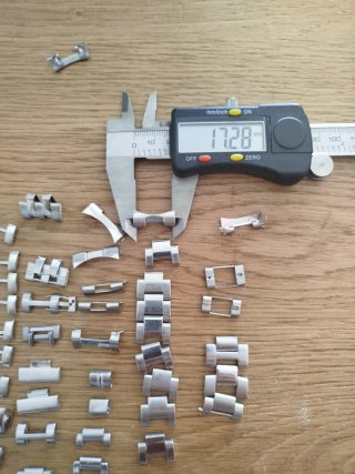Lote eslabones acero inoxidable relojes
