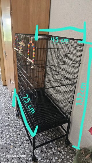 Jaula grande para aves