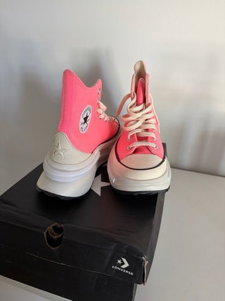Converse plataforma rosa