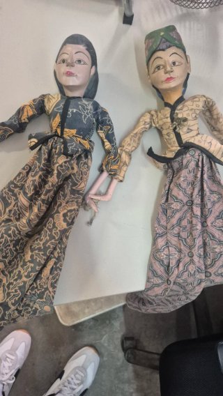 2 Marionetas Wayang Golek Antiguas