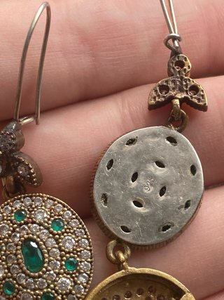 Pendientes Plata y Bronce
