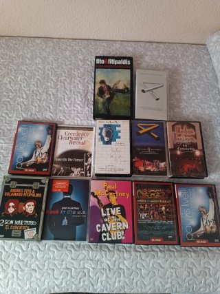 Lote DVDs y VHS Conciertos Fito, Paul M., Creedenc