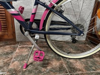 Bicicleta infantil Btwin azul y rosa