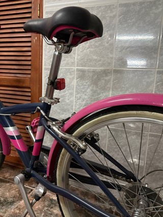 Bicicleta infantil Btwin azul y rosa