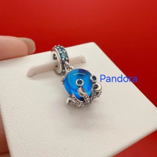 Charm Pandora Pulpo Azul colgante